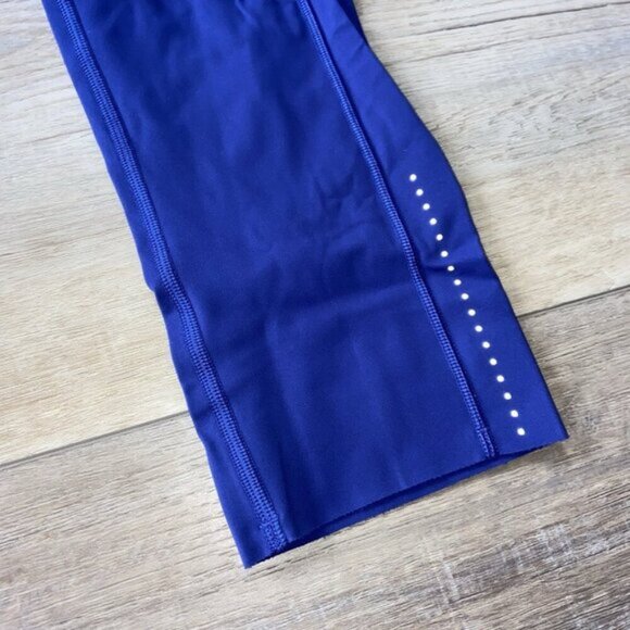 Lululemon Fast. &. Free. Crop II *Nulux 19" Stony Grape Size 4 - Picture 6 of 8
